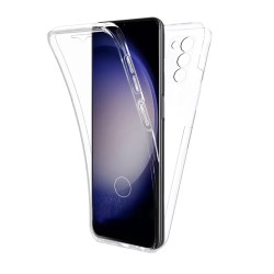 Capa de Silicone 360º para Samsung Galaxy S23 Ultra Transparente Capa de Silicone 360º para Samsung Galaxy S23 Ultra Transparente